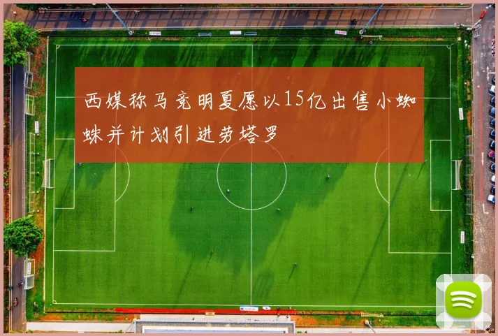 西媒称马竞明夏愿以15亿出售小蜘蛛并计划引进劳塔罗